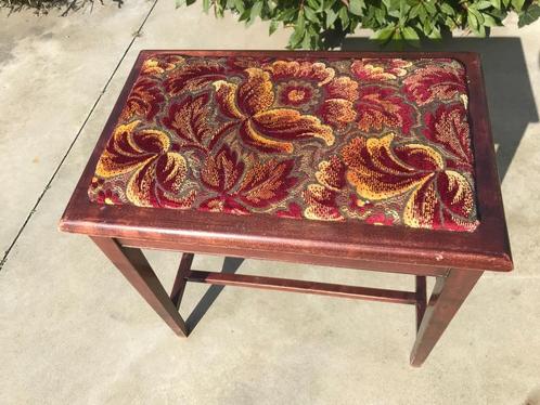 Beuken bankje met nieuwe stoffen zitting, Antiek en Kunst, Antiek | Meubels | Stoelen en Sofa's, Ophalen