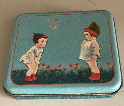 Retro blik Froy & Dind, Verzamelen, Blikken, Gebruikt, Overige, Overige merken, Ophalen of Verzenden