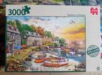 Puzzel Jumbo Harbour cottages 3000 stuks, Ophalen of Verzenden, Zo goed als nieuw, Legpuzzel