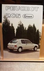 PEUGEOT 205 green brochure, Comme neuf, Peugeot, Enlèvement ou Envoi