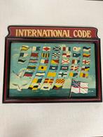 Code international signaux drapeau peint à la main - 1890, Collections, Marine, Comme neuf, Autres types, Enlèvement ou Envoi