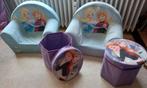 Frozen kinderfauteuil en voetenbank, Ophalen, Zo goed als nieuw