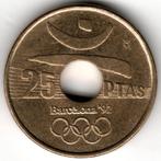 Spanje : 25 Pesetas 1990 Discuswerper KM#850 Ref 16411, Ophalen of Verzenden, Overige landen, Losse munt