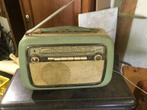 draagbare radio schaub lorenz GROEN vintage retro, Gebruikt, Ophalen, Radio