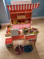 Speelgoedwinkeltje hout met veel accessoires, Kinderen en Baby's, Ophalen of Verzenden, Zo goed als nieuw