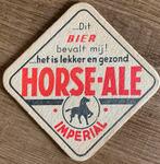 HORSE-ALE IMPERIAL BIER oud bierviltje, Ophalen of Verzenden, Zo goed als nieuw, Overige typen