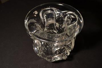 VASE EN CRISTAL VAL SINT LAMBERT, 2,6 kg, lourd, année 1950 