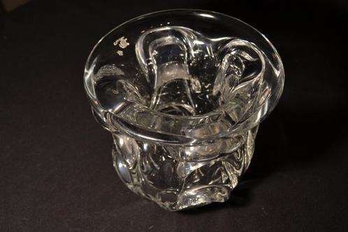 VASE EN CRISTAL VAL SINT LAMBERT, 2,6 kg, lourd, année 1950, Antiquités & Art, Antiquités | Verre & Cristal, Enlèvement