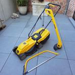 Elec.grasmachine,kantmaaier+boomzaag, Tuin en Terras, Ophalen, Cirkelmaaier, Elektrische grasmaaier, Opvangbak