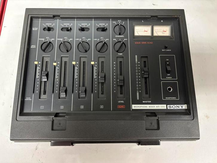Mélangeur Vintage Sony MX-550 – Micro Mixer avec echo - 70s, Musique & Instruments, Tables de mixage, Utilisé, Enlèvement