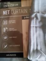 Voile Gordijnen, Maison & Meubles, Ameublement | Rideaux & Stores à lamelles, Enlèvement, Gris