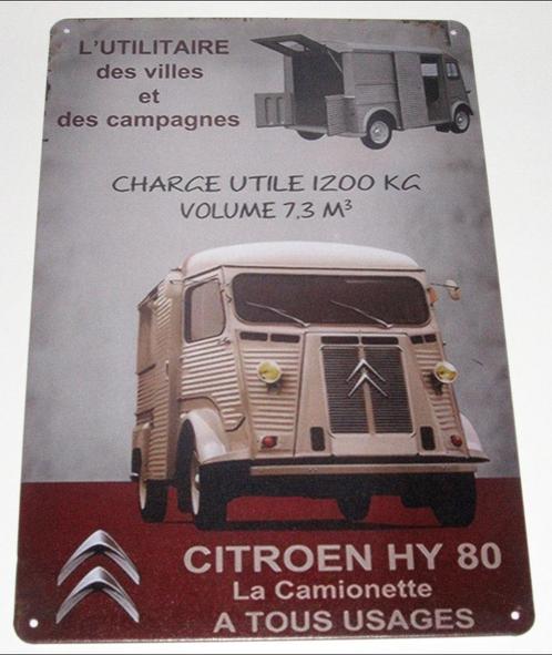 CITROEN : Metalen Bord Classic Citroën HY 80 La Camionette, Verzamelen, Automerken, Motoren en Formule 1, Nieuw, Auto's, Verzenden