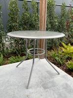 Glazen ronde tuintafel, Tuin en Terras, Ophalen, Zo goed als nieuw