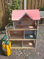 Houten poppenhuis, Kinderen en Baby's, Speelgoed | Poppenhuizen, Ophalen, Gebruikt, Poppenhuis