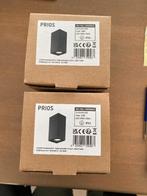 Buitenwandlamp (Prios - Tetje), zwart 16 cm - 2 maal, Jardin & Terrasse, Éclairage extérieur, Neuf, Aluminium, Appliques murales