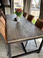 Eettafel - vergadertafel Rechthoekig Massief Eik 220cmx94cm, Huis en Inrichting, Tafels | Eettafels, Ophalen, 200 cm of meer, 50 tot 100 cm