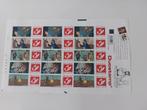 BORD met 15 Kuifje-stempels/Tempel van de Zon+7 kristallen b, Postzegels en Munten, Ophalen of Verzenden