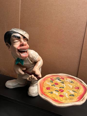 BEELD PIZZA MAN PIZZA BAKKER BEELD 45cm disponible aux enchères