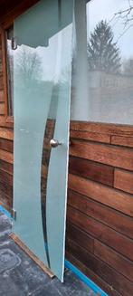 Mat glazen binnendeur, Porte intérieure, Verre, Enlèvement, 200 à 215 cm