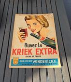 Kriek extra Winderickx jaren 50 reclame, Verzamelen, Ophalen of Verzenden, Gebruikt, Reclamebord