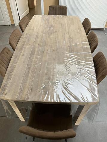 Houten eettafel te koop, Huis en Inrichting, Tafels | Eettafels, Ophalen