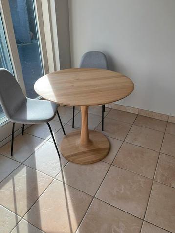 Ethnicraft Torsion eettafel 90cm beschikbaar voor biedingen