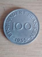 SAARLAND 100 Franken 1955, Ophalen of Verzenden, Duitsland, Losse munt