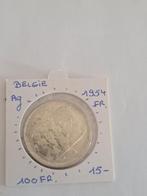 Belgie 100 fr 1954 Frans AG MOOI !!, Ophalen of Verzenden