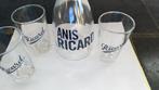 VERRES À RICARD PLUS CARAFE NEUFS JAMAIS UTILISÉS FAIRE UNE, Collections, Enlèvement, Neuf