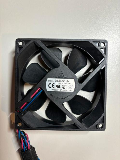 Cooling Fan, Delta 92 mm, 3 Pin,  Fan speed: 2400 RPM., Computers en Software, Computerbehuizingen, Zo goed als nieuw, Ophalen of Verzenden