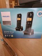 téléphone fixe PHILIPS DUO D210, Comme neuf, 2 combinés, Enlèvement ou Envoi