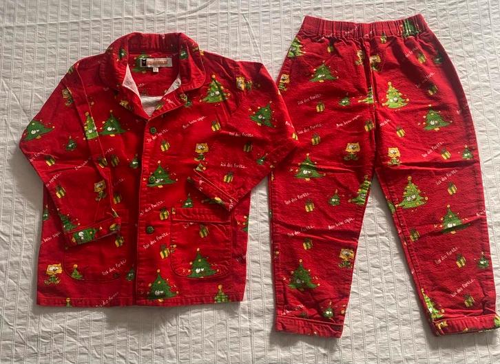 Pyjama en flanelle - 5 ans - thème Noël, Kinderen en Baby's, Kinderkleding | Overige, Zo goed als nieuw, Jongen of Meisje, Ophalen