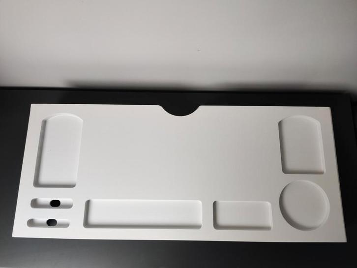 Witte monitorstandaard of laptopstandaard /tabletstandaard, Computers en Software, Laptopstandaarden, Zo goed als nieuw, Ophalen