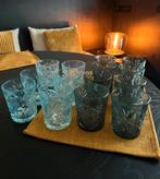 verres à eau (14 pièces) 6 bleu azur et 8 gris, Enlèvement ou Envoi, Neuf, Verre à eau