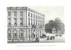 1844 - Bruxelles Place Royale et parc / Brussel, Antiquités & Art, Envoi