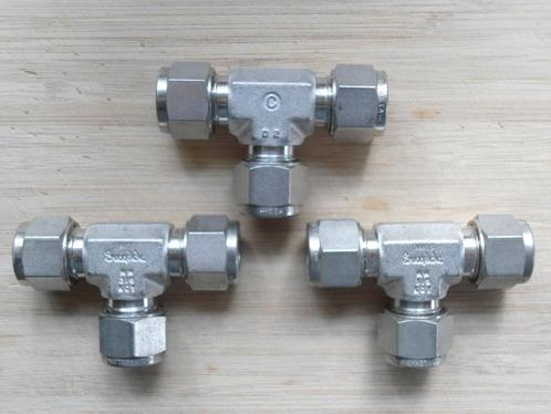 Swagelok 316 RVS hogedruk knelkoppelingen., Doe-het-zelf en Bouw, Buizen en Afvoer, Nieuw, Ophalen
