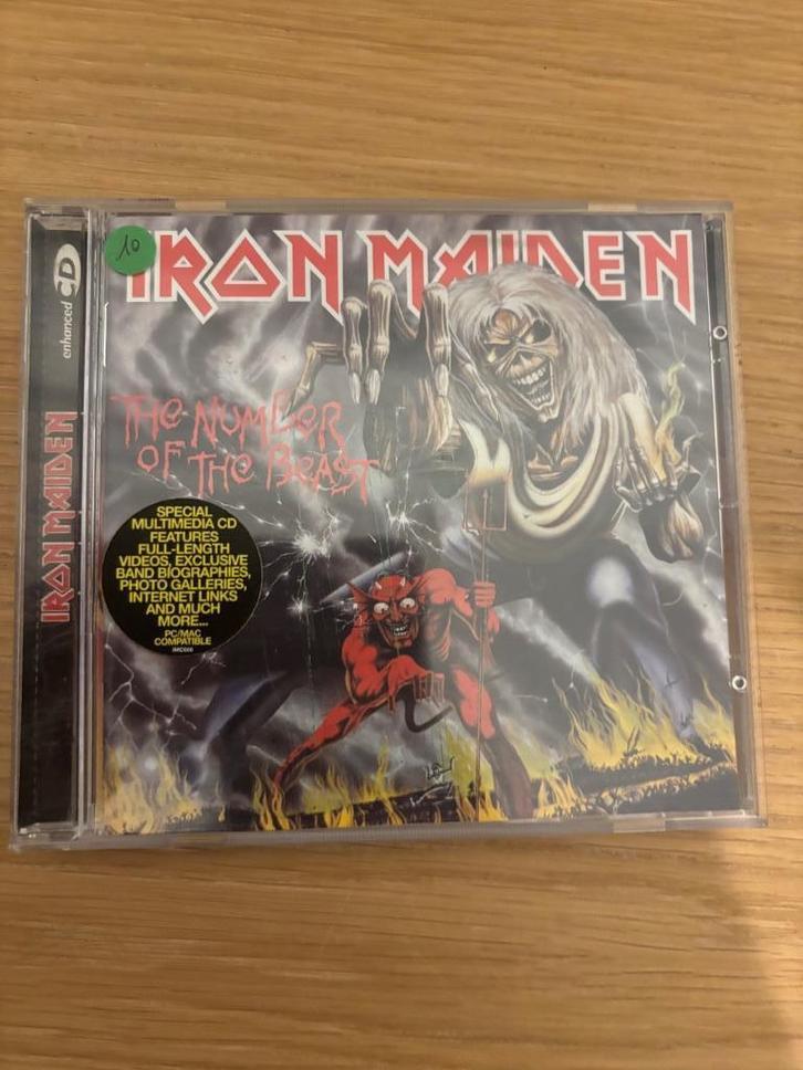 Cd - Iron Maiden - Number of the beast, Cd's en Dvd's, Cd's | Hardrock en Metal, Zo goed als nieuw, Ophalen of Verzenden