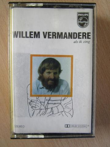 WILLEM VERMANDERE : QUAND JE CHANTE (CASSETTE), En néerlandais, Enlèvement ou Envoi, Originale, Comme neuf