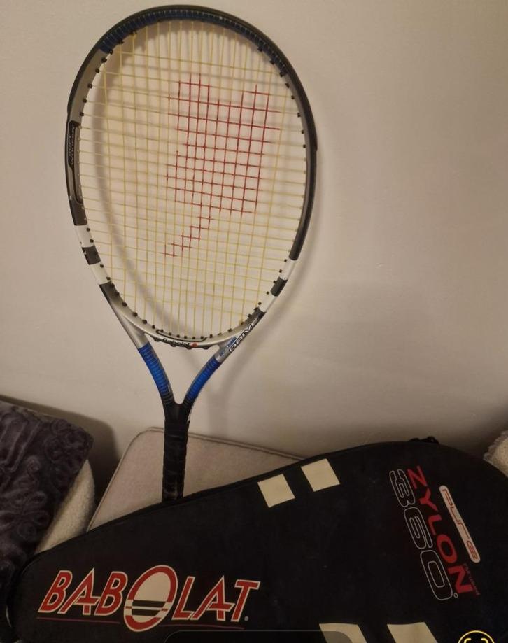 Babolat Pure Power Zylon 360 tennisracket met tas, Sport en Fitness, Tennis, Zo goed als nieuw, Racket, Babolat, Ophalen