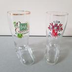 2 vintage glazen in vorm van laars 0,2 L, Verzamelen, Glas en Drinkglazen, Ophalen of Verzenden
