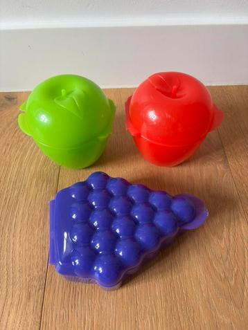 Tupperware fruitdoosjes, Enlèvement ou Envoi, Utilisé, Rouge, Boîte