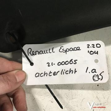 Renault Espace 2004 Wagennr 2100065 Achterlicht Linksachter  beschikbaar voor biedingen