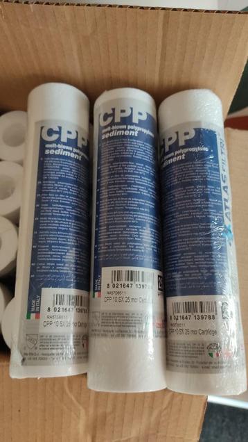 14x Atlas Filtri CPP 10 SX 25 mcr sedimentfilters  beschikbaar voor biedingen