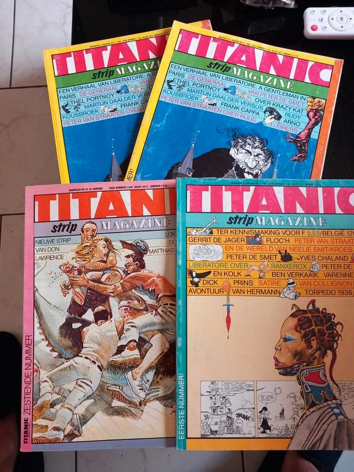 TITANIC stripmagazines, Boeken, Stripverhalen, Gelezen, Ophalen of Verzenden