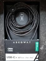 Câble d'éclairage tressé noir de 3 m à 60 W, charge rapide, Enlèvement ou Envoi, Comme neuf, Noir, IPhone 16