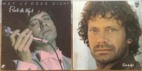 2 lp's Rob de Nijs "met je ogen dicht" zelftitel Rob De Nijs, Cd's en Dvd's, Vinyl | Pop, Zo goed als nieuw, 1960 tot 1980, 12 inch