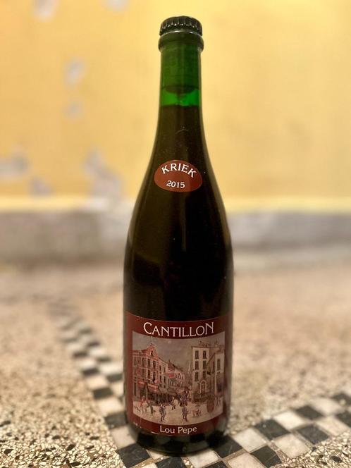 1 x Cantillon Lou Pepe Kriek - 2015, Collections, Marques de bière, Enlèvement ou Envoi