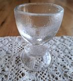 Vintage Frans glazen eierdopje, kip, kuikentje, -, -, Overige typen, Ophalen of Verzenden