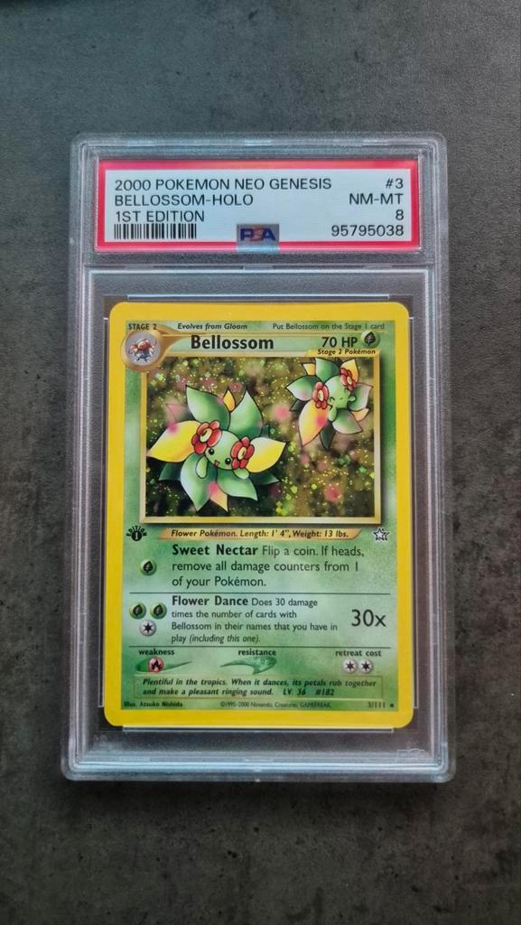 Bellossom 1ère édition Neo Genesis PSA 8, Hobby & Loisirs créatifs, Jeux de cartes à collectionner | Pokémon, Enlèvement ou Envoi