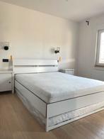 Cadre de lit IKEA 160x200 + matelas, Enlèvement, Utilisé